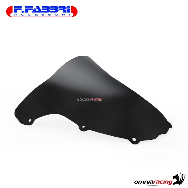 Fabbri double bubble matt black bi-satin windshield for Kawasaki ZX12R 1999>2001