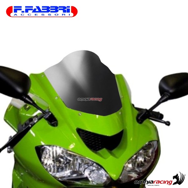 Cupolino nero bistinato opaco doppia bolla Fabbri per Kawasaki ZX10R 2004>2005