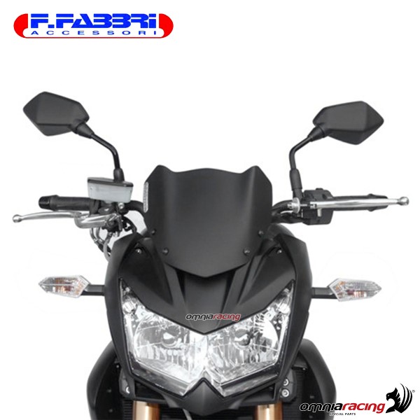 Cupolino nero bisatinato Sport/Naked/Touring Fabbri per Kawasaki Z750R 2011>2012