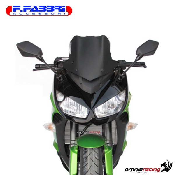 Cupolino nero bisatinato Sport/Naked/Touring Fabbri per Kawasaki Z1000SX 2011>2016