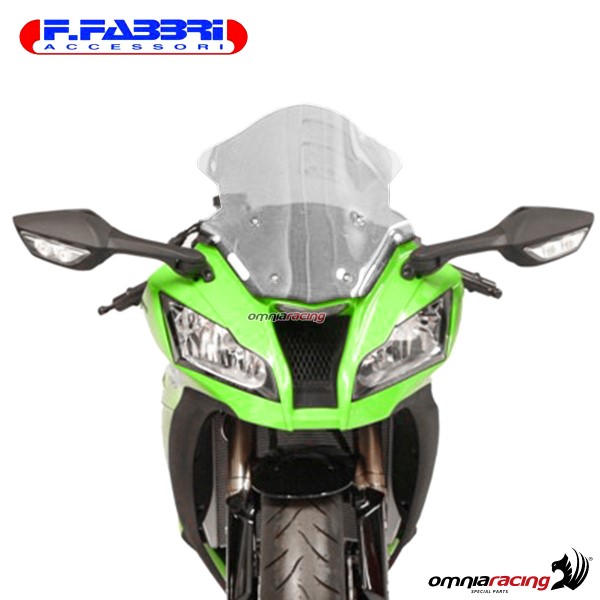 Cupolino trasparente doppia bolla Fabbri per Kawasaki ZX10R 2011>2015