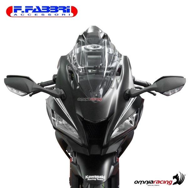 Fabbri double bubble trasparent windshield for Kawasaki ZX10R 2016>2019