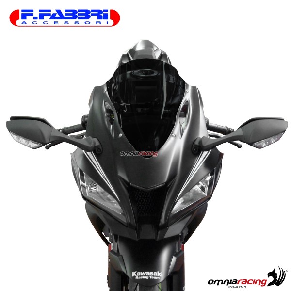 Fabbri double bubble dark fume windshield for Kawasaki ZX10R 2016>2019