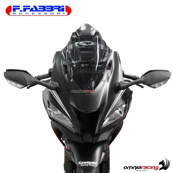 Cupolino fume doppia bolla Fabbri per Kawasaki ZX10R 2016>2019