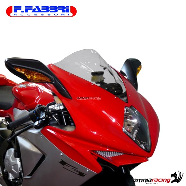 Fabbri double bubble trasparent windshield for Mv Agusta F3 800 /Serie oro 2012>2015