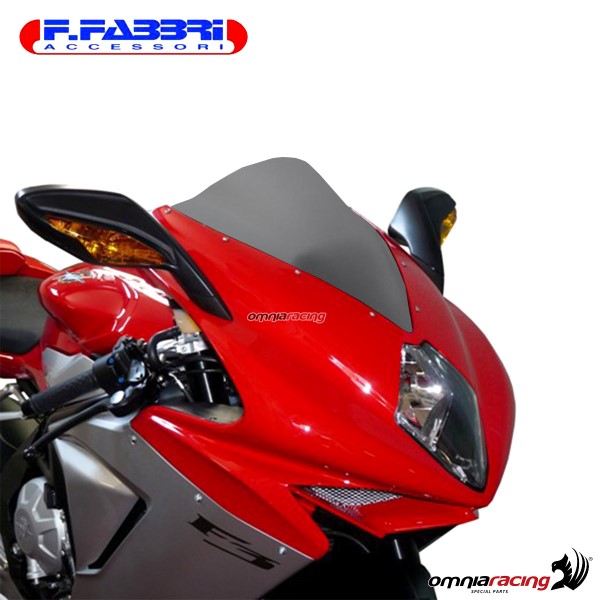 Fabbri double bubble matt black bi-satin windshield for Mv Agusta F3 800 /Serie oro 2012>2015