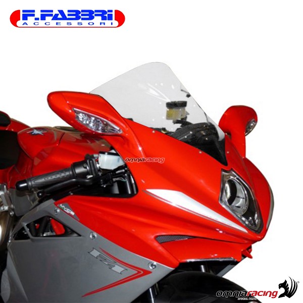 Fabbri double bubble trasparent windshield for Mv Agusta F4S/R/RR Frecce Tricolori 2010>2012