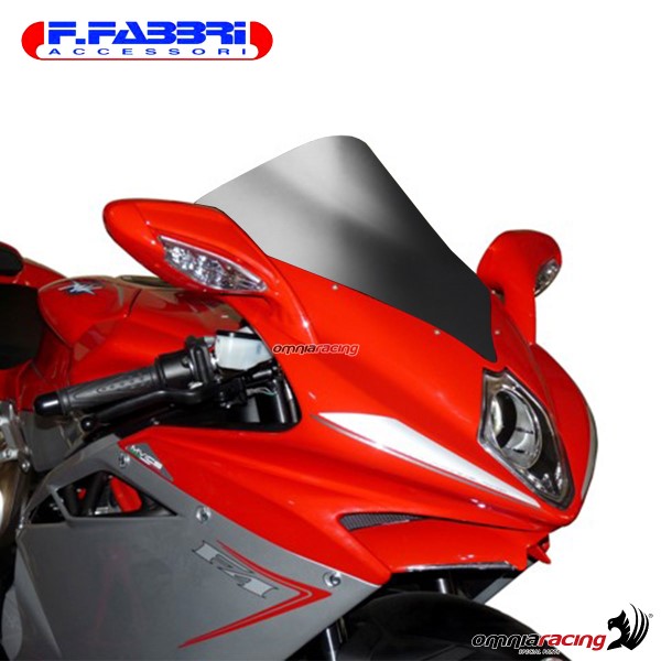 Fabbri double bubble matt black bi-satin windshield Mv Agusta F4S/R/RR Frecce Tricolori 2010>2012