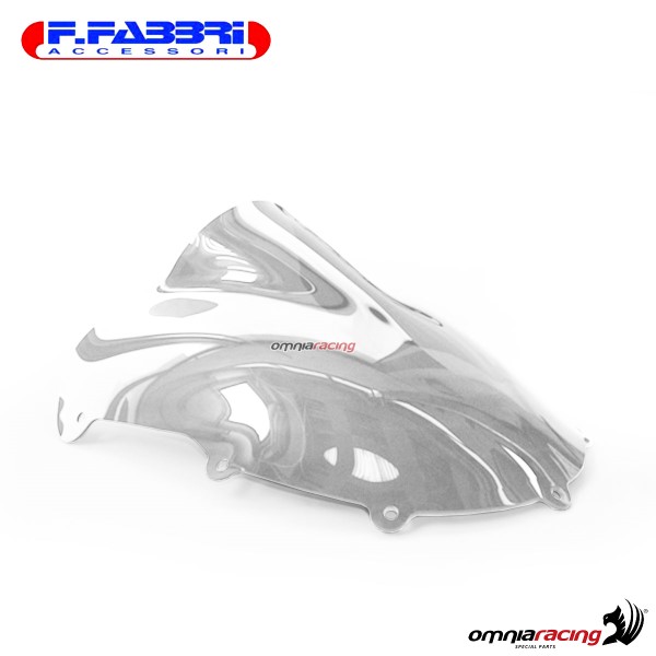 Fabbri double bubble trasparent windshield for Suzuki 750 1998>1999