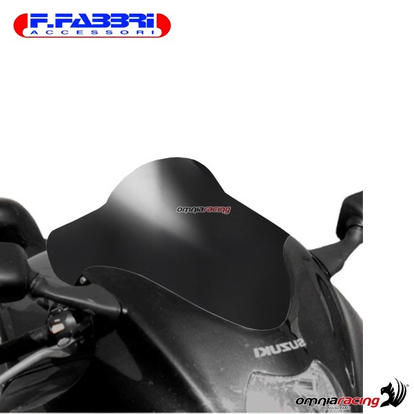 Fabbri double bubble matt black bi-satin windshield for Suzuki GSXR1300 Hayabusa 1999>2007