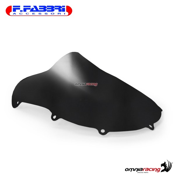 Cupolino nero bistinato opaco doppia bolla Fabbri per Suzuki GSXR600/GSXR750 1996>1997
