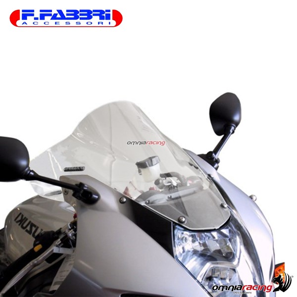 Fabbri double bubble trasparent windshield for Suzuki GSXR600/GSXR750 2004>2005