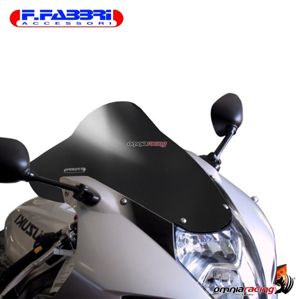 Cupolino nero bistinato opaco doppia bolla Fabbri per Suzuki GSXR600/GSXR750 2004>2005