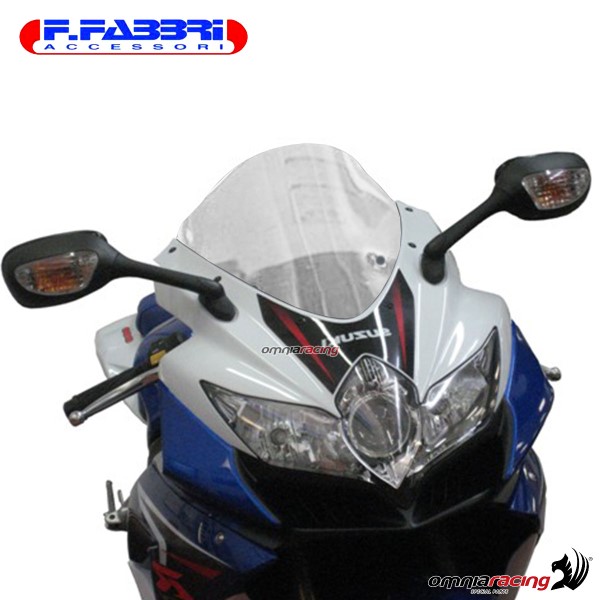 Cupolino trasparente doppia bolla Fabbri per Suzuki GSXR600/GSXR750 2008>2010
