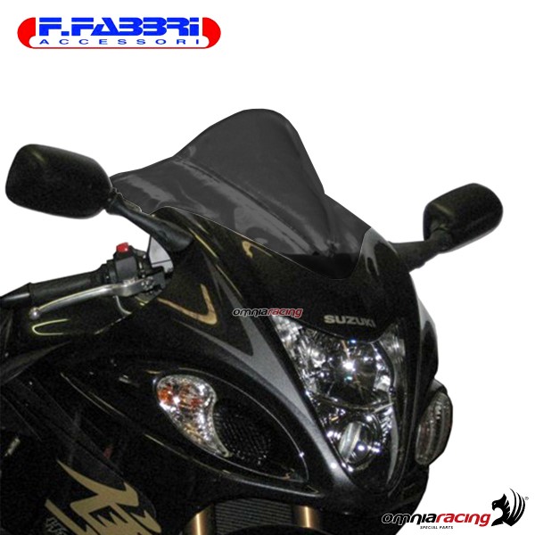 Cupolino fume scuro doppia bolla Fabbri per Suzuki GSXR1300 Hayabusa 2008>2017