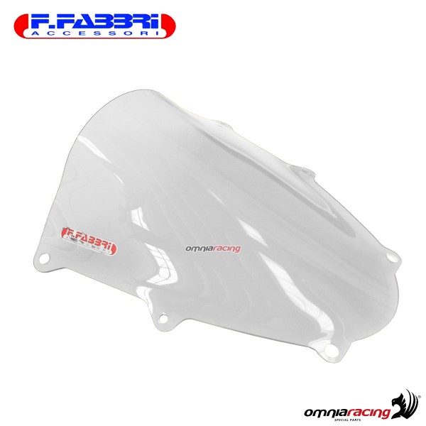 Fabbri double bubble trasparent windshield for Suzuki GSXR1000 2017>2019