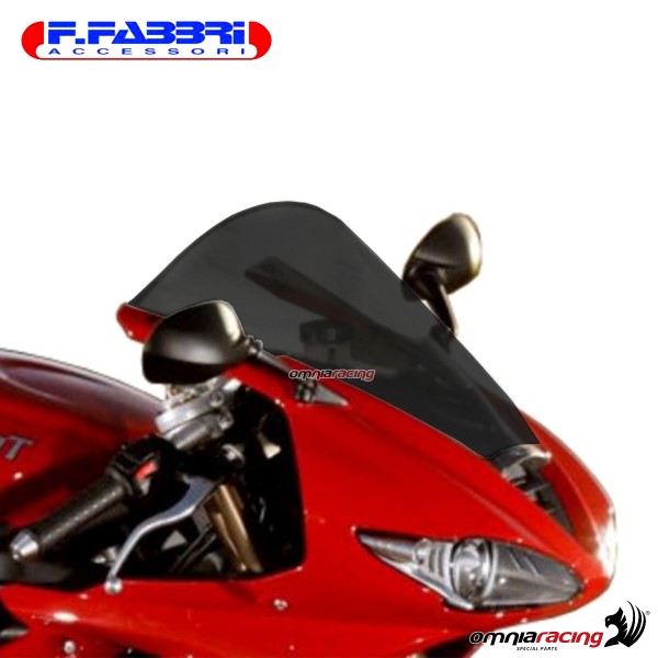 Cupolino fume scuro doppia bolla Fabbri per Triumph Daytona 675 2009>2012