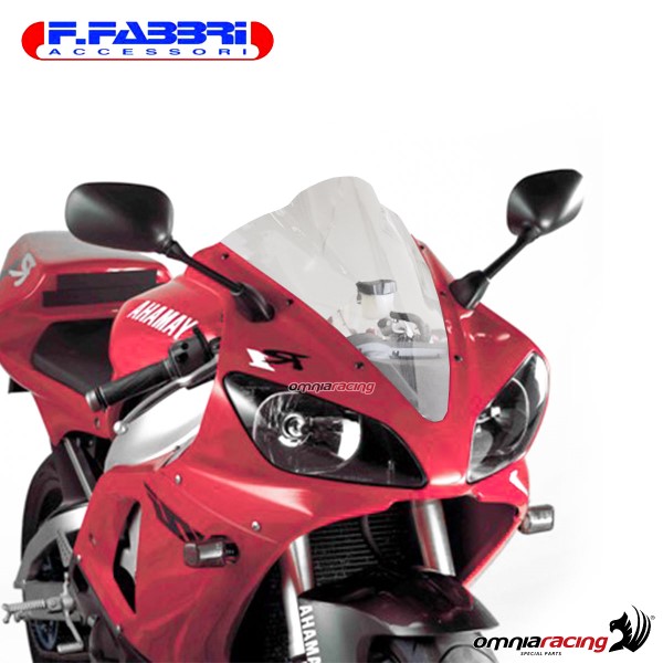 Fabbri double bubble trasparent windshield for Yamaha R1 2000>2001