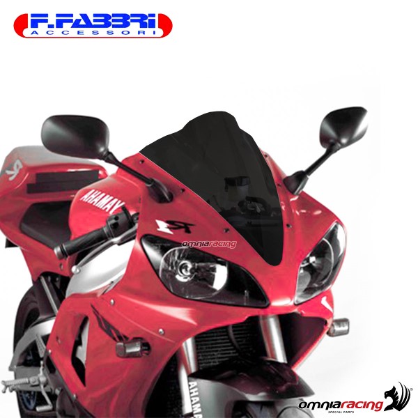Cupolino fume scuro doppia bolla Fabbri per Yamaha R1 2000>2001
