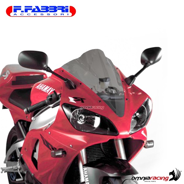 Cupolino fume doppia bolla Fabbri per Yamaha R1 2000>2001