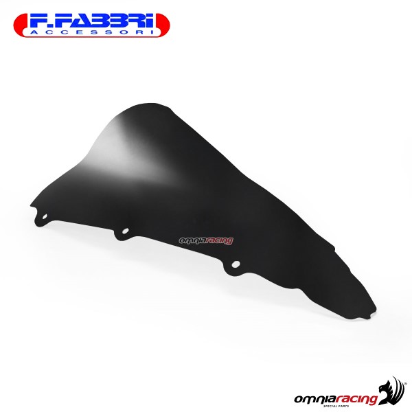 Fabbri double bubble matt black bi-satin windshield for Yamaha YZFR1 2002>2003