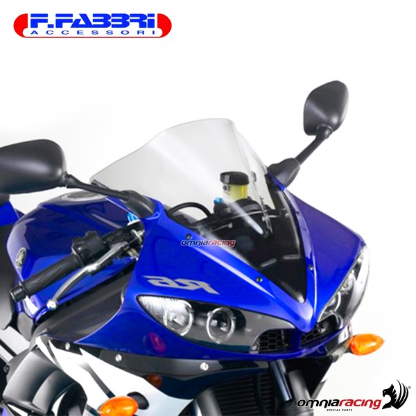 Cupolino trasparente doppia bolla Fabbri per Yamaha R6 2003>2005
