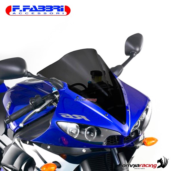 Cupolino fume scuro doppia bolla Fabbri per Yamaha R6 2003>2005