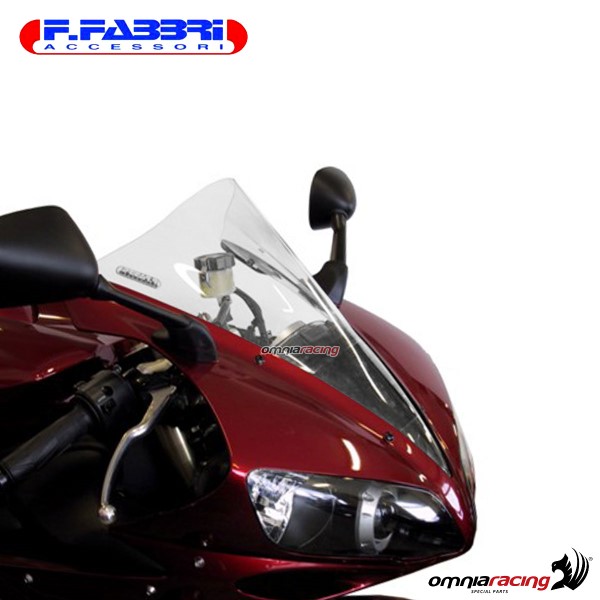 Cupolino trasparente doppia bolla Fabbri per Yamaha R1 2004>2006