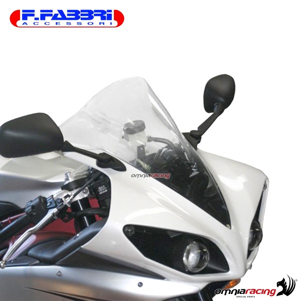 Fabbri double bubble trasparent windshield for Yamaha R1 2009>2014