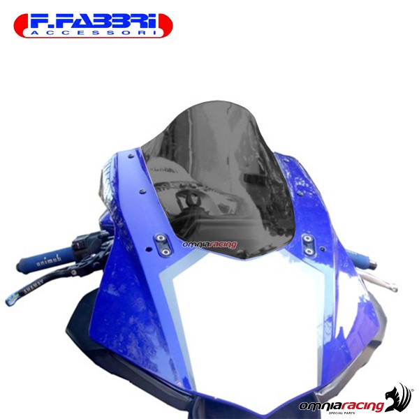 Fabbri double bubble dark fume windshield for Yamaha R1/R1M 2015>2018