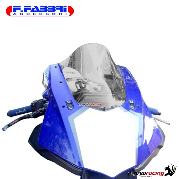 Cupolino fume doppia bolla Fabbri per Yamaha R1/R1M 2015>2018