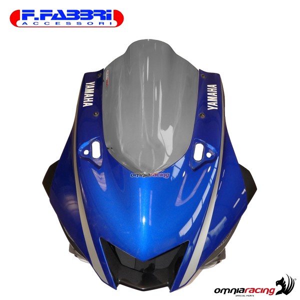 Cupolino fume doppia bolla Fabbri plexi per Yamaha R6 2017>