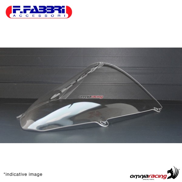 Fabbri Trofeo transparent windshield for Yamaha R6 World SUperSport 600 2008>2016