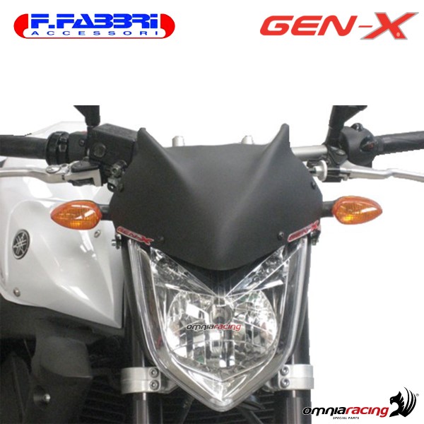 Cupolino nero bistinato opaco Fabbri GEN-X per Yamaha FZ1 2007>2011