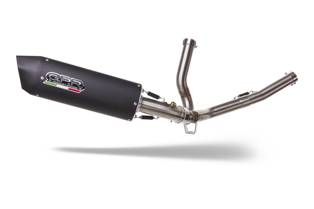 GPR exhaust approved Kat matte black Furore Suzuki SV650-S 2003-2010