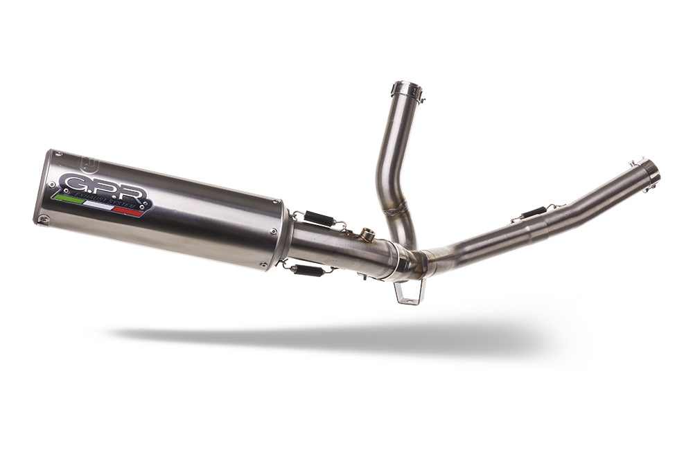 GPR exhaust approved Kat satin steel M3 Suzuki SV650-S 2003-2010