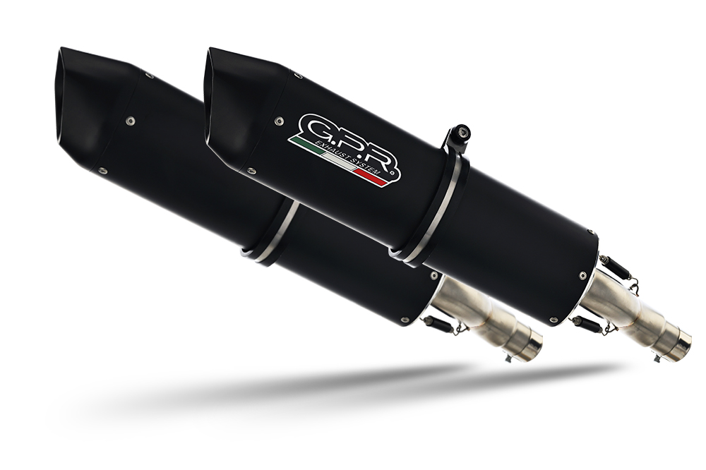 Coppia scarichi GPR Furore nero opaco omologato Cagiva Gran Canyon 900 1998-2000
