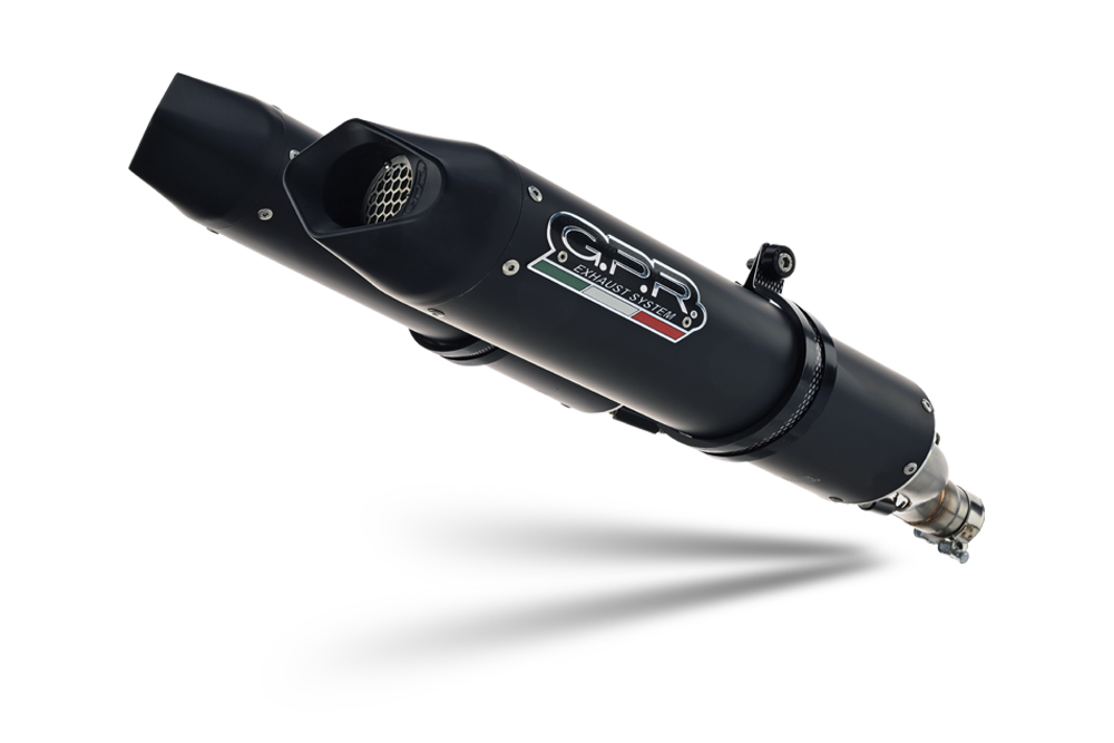 Coppia scarichi GPR Furore Evo4 nero opaco omologato Aprilia Dorsoduro 1200 2011-2016