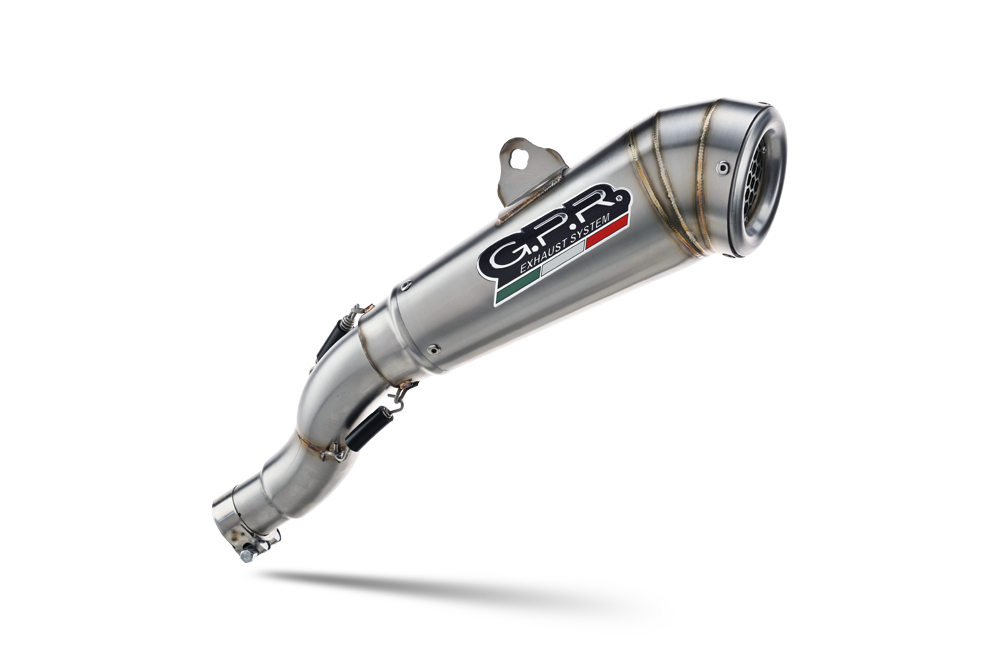 GPR exhaust approved satin steel Powercone Evo BMW RnineT 1200/Pure/Racer/Urban GS 2017-2023