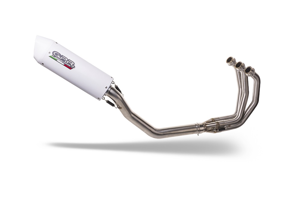 GPR complete exhaust approved Kat white Albus Evo4 Yamaha MT09 Tracer 900 2017-2020