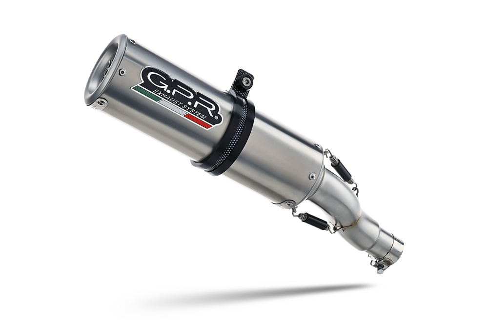 GPR exhaust approved satin steel M3 Suzuki SV650A 2016-2020