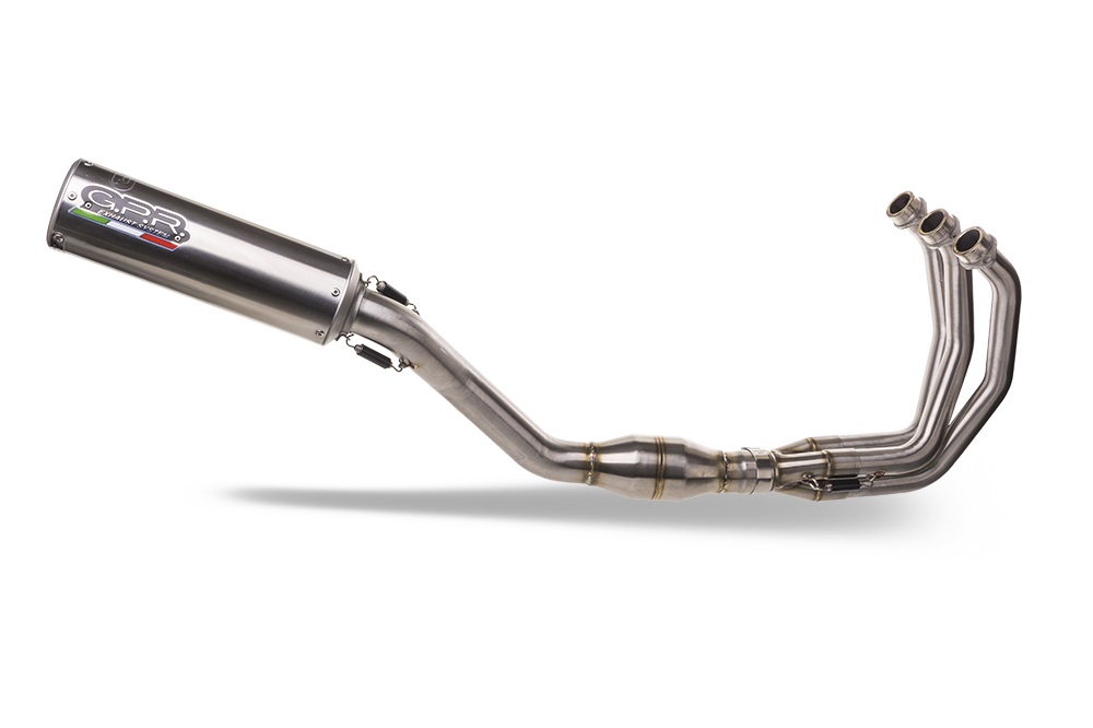 GPR complete exhaust approved Kat satin steel M3 Yamaha MT09 2021-2023