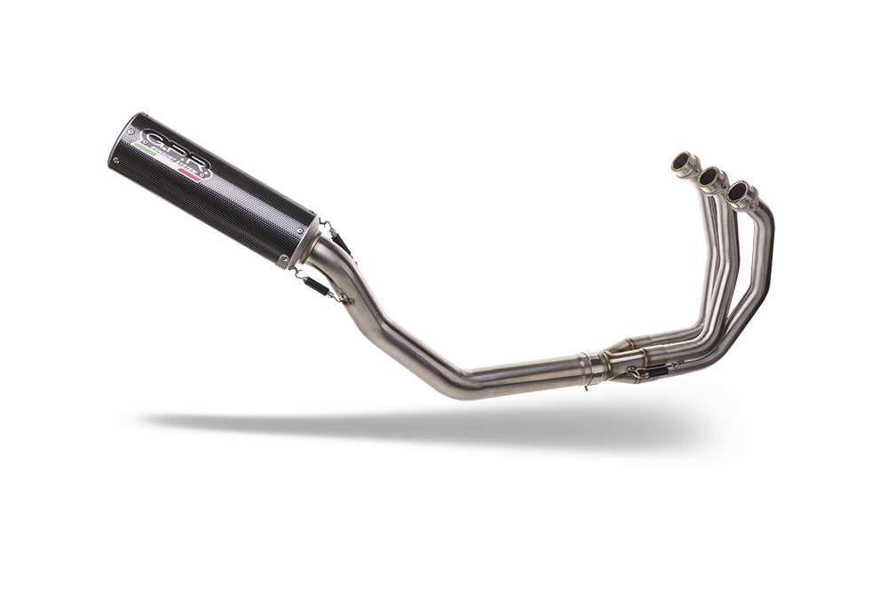 GPR complete exhaust approved Kat satin steel M3 Poppy Triumph Trident 660 2021-2024