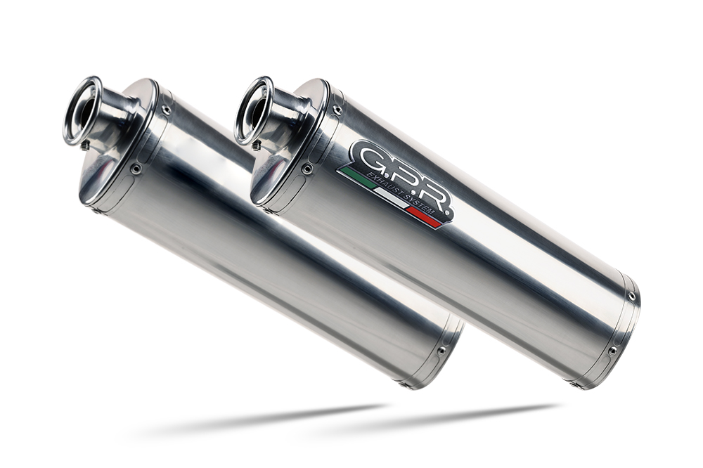 Coppia scarichi GPR Trioval acciaio lucido omologato Honda VTR1000 SP1 RC51 2000-2001