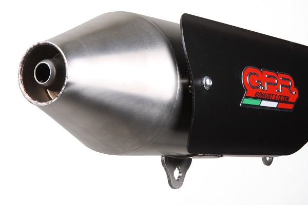 GPR exhaust approved satin steel Power Bomb Quadro 3 Quadro 2014-2017