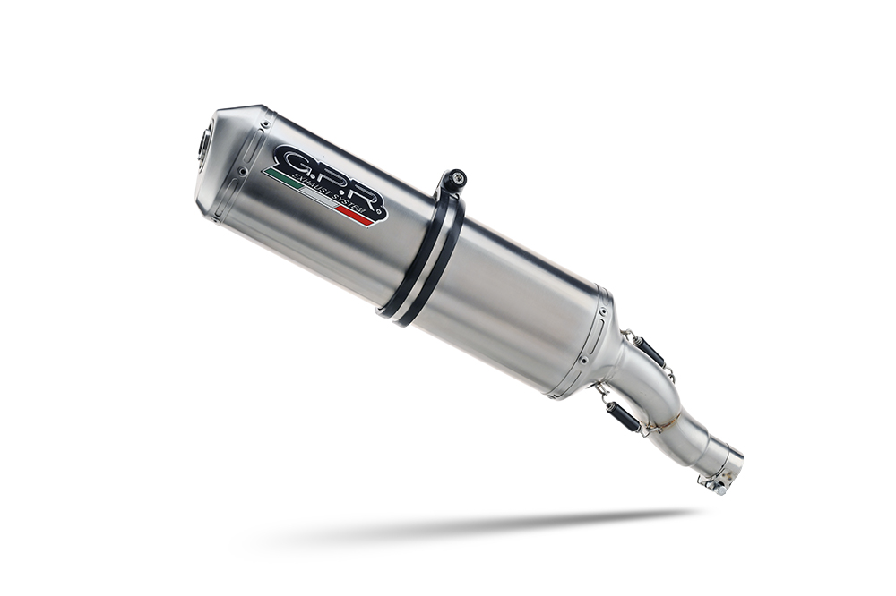GPR exhaust approved Kat satin steel Satinox Suzuki V-Strom DL650 2012-2016