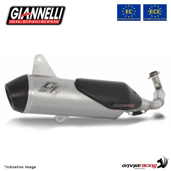 Giannelli Full exhaust system silencer G4.0 street legal for Honda Forza 350 2021>