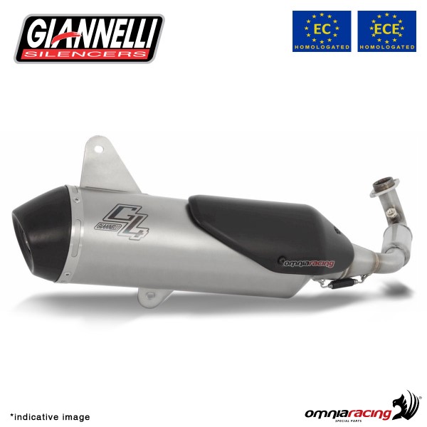 Giannelli Full exhaust system silencer G4.0 street legal for Piaggio Beverly 300 HPE 2021>