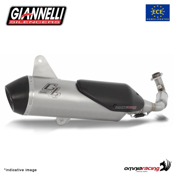 Giannelli Full exhaust system silencer G4.0 street legal for Honda Forza 125 2021>