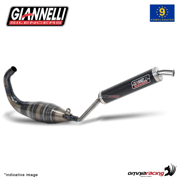 Giannelli full system exhaust for Derbi GPR125 Nude 2004>2007 silencer Stradali 2T street legal